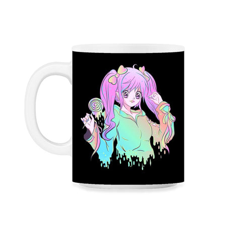 Anime Girl Pastel Theme Vaporwave Style Colors Gift print 11oz Mug