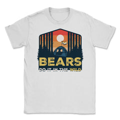 Bear Brotherhood Flag Bears Do It In The Wild Retro graphic Unisex - White