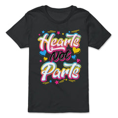 Hearts Not Parts Pansexual LGBTQ+ Pansexual Pride product - Premium Youth Tee - Black