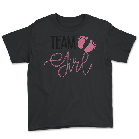 Funny Team Girl Baby Shower Gender Reveal Announcement product Youth - Black