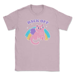 Back Off Cat Pastel Savage Aesthetic Funny product Unisex T-Shirt - Light Pink