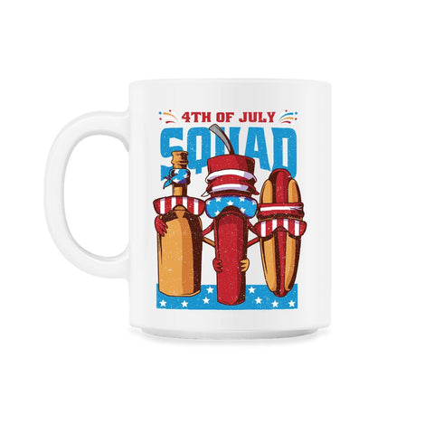 4th of July Squad Patriotic Funny USA Flag Gang Grunge product 11oz