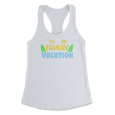 Family Vacation Tropical Beach Matching Reunion Gathering graphic - White