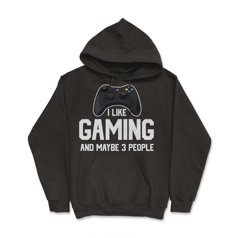 Funny Gamer Controller I Like Gaming And Maybe 3 People Gag graphic - Black