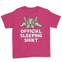 Funny Frenchie Dog Lover French Bulldog Official Sleeping graphic - Heliconia