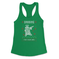 Dabbing Jesus Ugly Christmas graphic Style Funny design Women's - Kelly Green