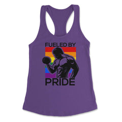 Fueled by Pride Gay Pride Iron Guy2 Gift product Women's Racerback - Purple