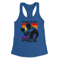 Fueled by Pride Gay Pride Iron Guy2 Gift product Women's Racerback - Royal