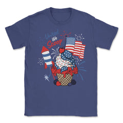 Patriotic Ice Cream Cup American Flag Independence Day print Unisex - Purple