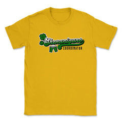 St. Patrick's Day Funny Shenanigans Coordinator product Unisex T-Shirt - Gold