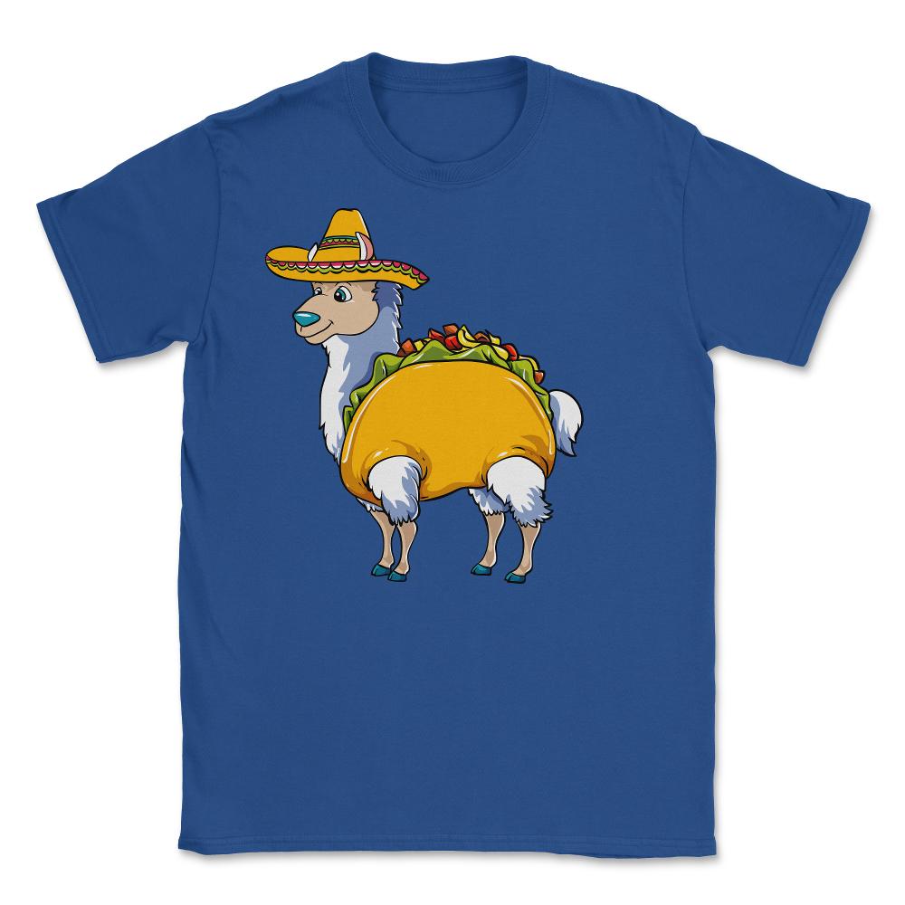 Llama Taco Funny Alpaca Design for Cinco de Mayo design Unisex T-Shirt