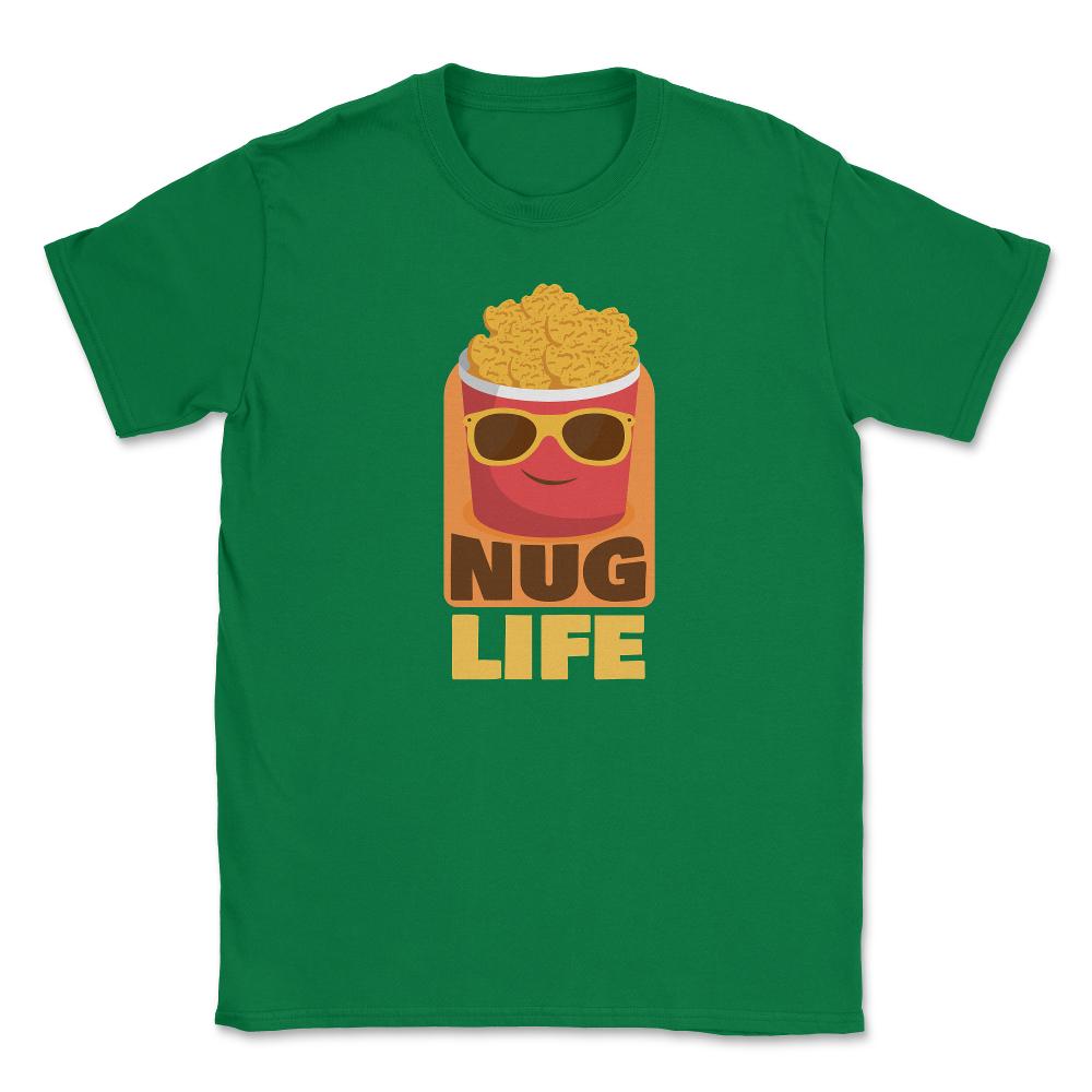Nug Life Kawaii Chicken Nuggets Bucket Character Hilarious print - Green