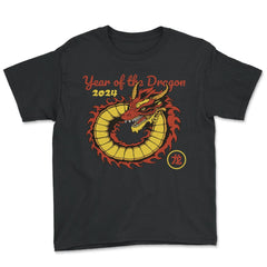 Chinese New Year 2024 Year of The Dragon Design graphic - Youth Tee - Black
