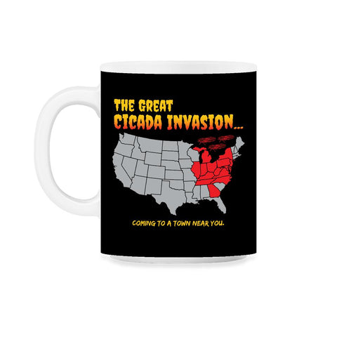 Cicada Invasion Coming to These States in US Map Funny print 11oz Mug