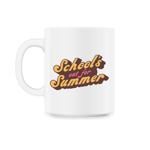 Funny School's Out for Summer Retro Vintage graphic 11oz Mug