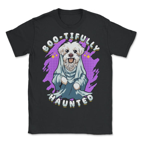 Havanese Dog Dress Like A Ghost Boo-tifully Haunted Design design - Unisex T-Shirt - Black