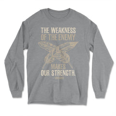 Peacock Feathers Motivational Native Americans product - Long Sleeve T-Shirt - Grey Heather
