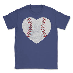 Cute Baseball Heart For Baseball Player Coach Mom Dad Fans print - Purple