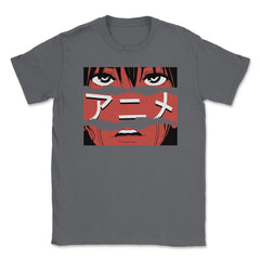 Anime Japanese Calligraphy Symbol Theme Gift graphic Unisex T-Shirt - Smoke Grey