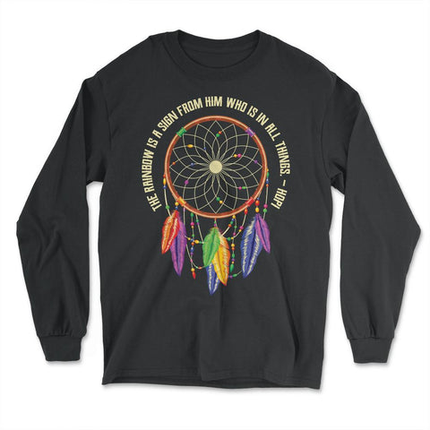 Dreamcatcher Native American Tribal Native Americans print - Long Sleeve T-Shirt - Black
