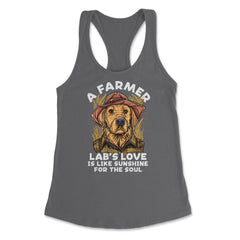 Labrador Farmer Lab’s Dog in Farmer Outfit Labrador design Women's - Dark Grey