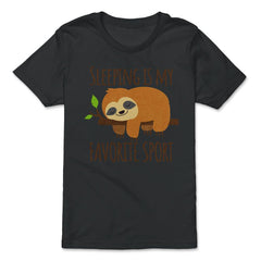 Sleeping is My Favorite Sport Hilarious Kawaii Sloth product - Premium Youth Tee - Black