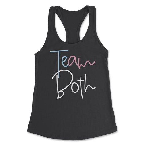 Funny Team Both Healthy Baby Pink Or Blue Gender Reveal design - Black