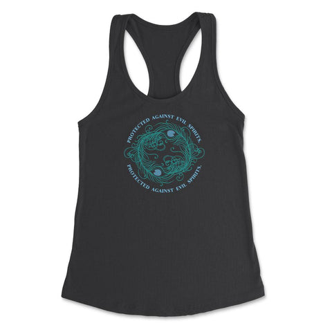 Protected Against Evil Spirits Peacock Feather Circle graphic Women's