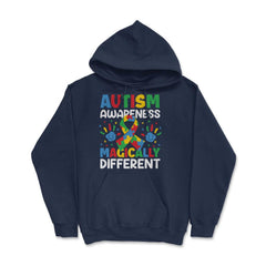 Autism Awareness Magically Different graphic Hoodie - Navy