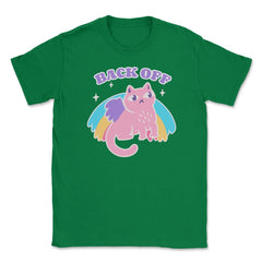 Back Off Cat Pastel Savage Aesthetic Funny product Unisex T-Shirt - Green