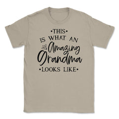 Funny This Is What An Amazing Grandma Looks Like Grandmother graphic - Cream