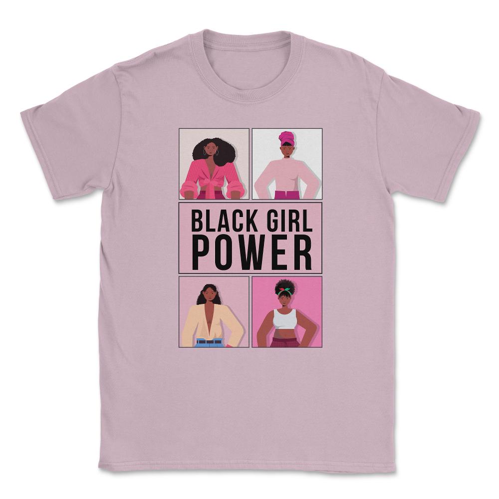 Black Girl Power Afro-American Woman Pride Design design Unisex - Light Pink