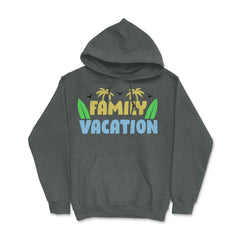 Family Vacation Tropical Beach Matching Reunion Gathering design - Dark Grey Heather