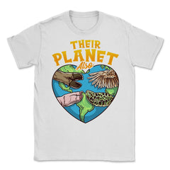 Their Planet Also Animal Rights Friendly Message Vegan Meme graphic - White