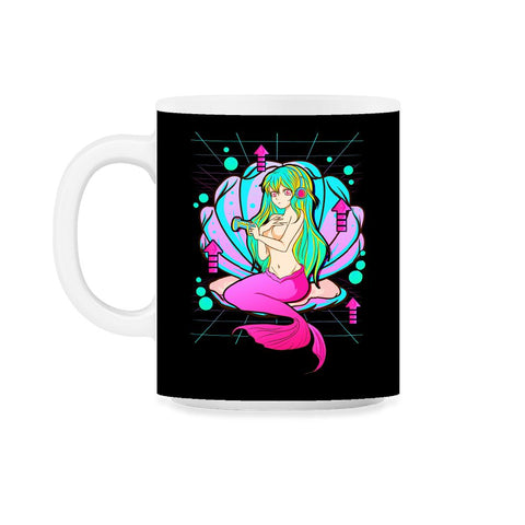 Anime Mermaid Gamer Pastel Theme Vaporwave Style Gift graphic 11oz Mug