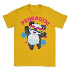Pandastic Pansexual Pride Flag Rainbow Kawaii Panda print Unisex - Gold