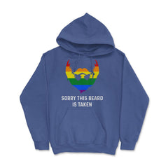 Sorry This Beard is Taken Gay Rainbow Flag Funny Gay Pride graphic - Royal Blue