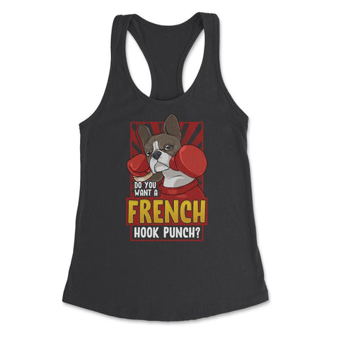 French Bulldog Boxing Do You Want a French Hook Punch? print Women's - Black