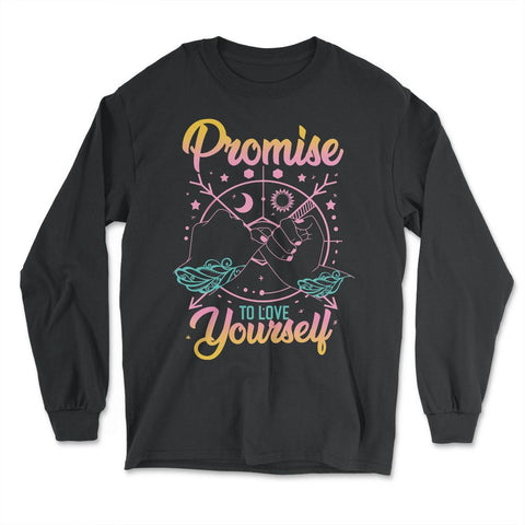Celestial Art Promise to Love Yourself Pinky Finger Swear product - Long Sleeve T-Shirt - Black