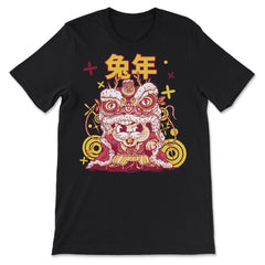 Chinese New Year of the Rabbit 2023 Dragon Costume design - Premium Unisex T-Shirt - Black