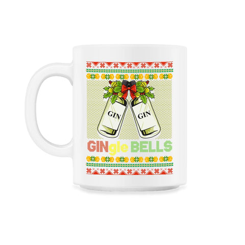 Gin-gle Bells Ugly Christmas Sweater Style Funny Jingle Bells Humor
