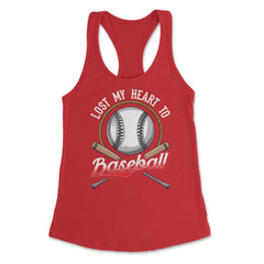 Baseball Lost My Heart to Baseball Lover Sporty Players product - Red
