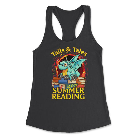 Summer Reading 2021 Tails & Tales Funny Kawaii Dragon product Women's