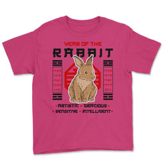 Chinese Year of Rabbit 2023 Chinese Aesthetic graphic Youth Tee - Heliconia