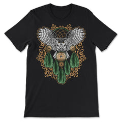 Owl Dreamcatcher Boho Mystical Hand-Drawn Design product - Premium Unisex T-Shirt - Black