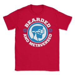 Bearded and Metaversed Virtual Reality & Metaverse product Unisex - Red