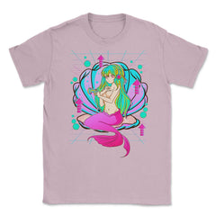 Anime Mermaid Gamer Pastel Theme Vaporwave Style Gift graphic Unisex - Light Pink