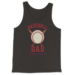 Baseball Dad Like a Regular Dad but Way Cooler Baseball Dad product - Tank Top - Black