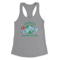 Protect Mother Earth Environmental Awareness Earth Day graphic - Grey Heather