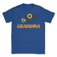 Funny Bee Sunflower I Love Being A Grandma Grandmother product Unisex - Royal Blue